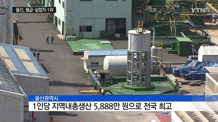 월급 1위 울산, 구직급여 신청 증가율도 1위 / YTN (Yes! Top News)