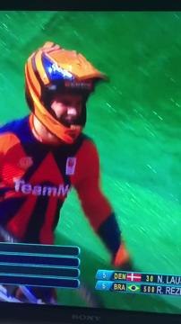 BMX : après une chute...