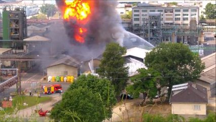Incendie dans une usine chimique à...