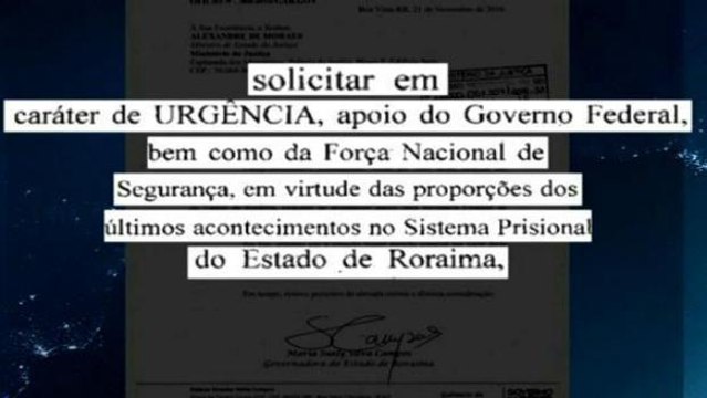 Documentos mostram que governo de Roraima pediu ajuda ao governo federal