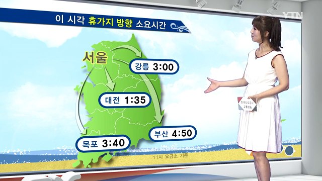 고속도로 일부 구간 정체... 오후 2~7시 정체 극심 / YTN (Yes! Top News)