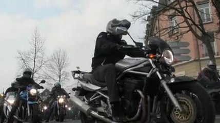 La manifestation des motards en colère à Belfort