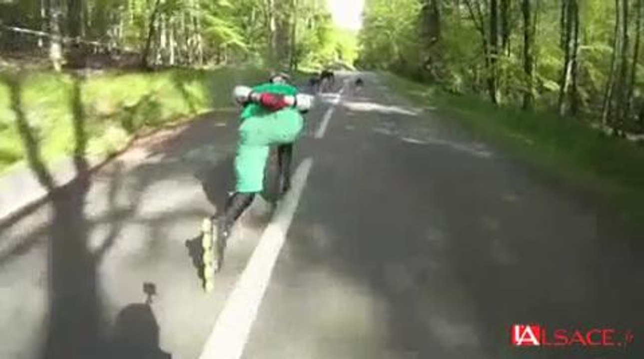 le freeride en skate, roller et streetluge à Barr