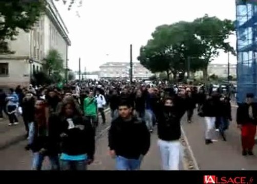 manif lycéens mulhouse 19 octobre