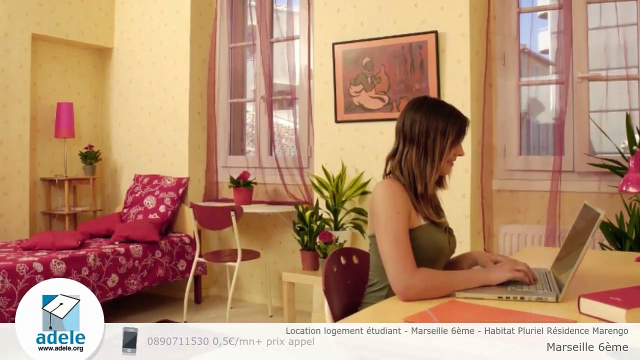 Location logement étudiant - Marseille 6ème - Habitat Pluriel Résidence Marengo