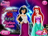 Disney Princsee Games: Jasmin VS Ariel Fashion Battle- Baby videos- Disney Jasmin Ariel Games