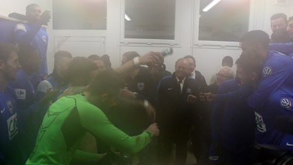 On chante dans les vestiaires d'Avranches !