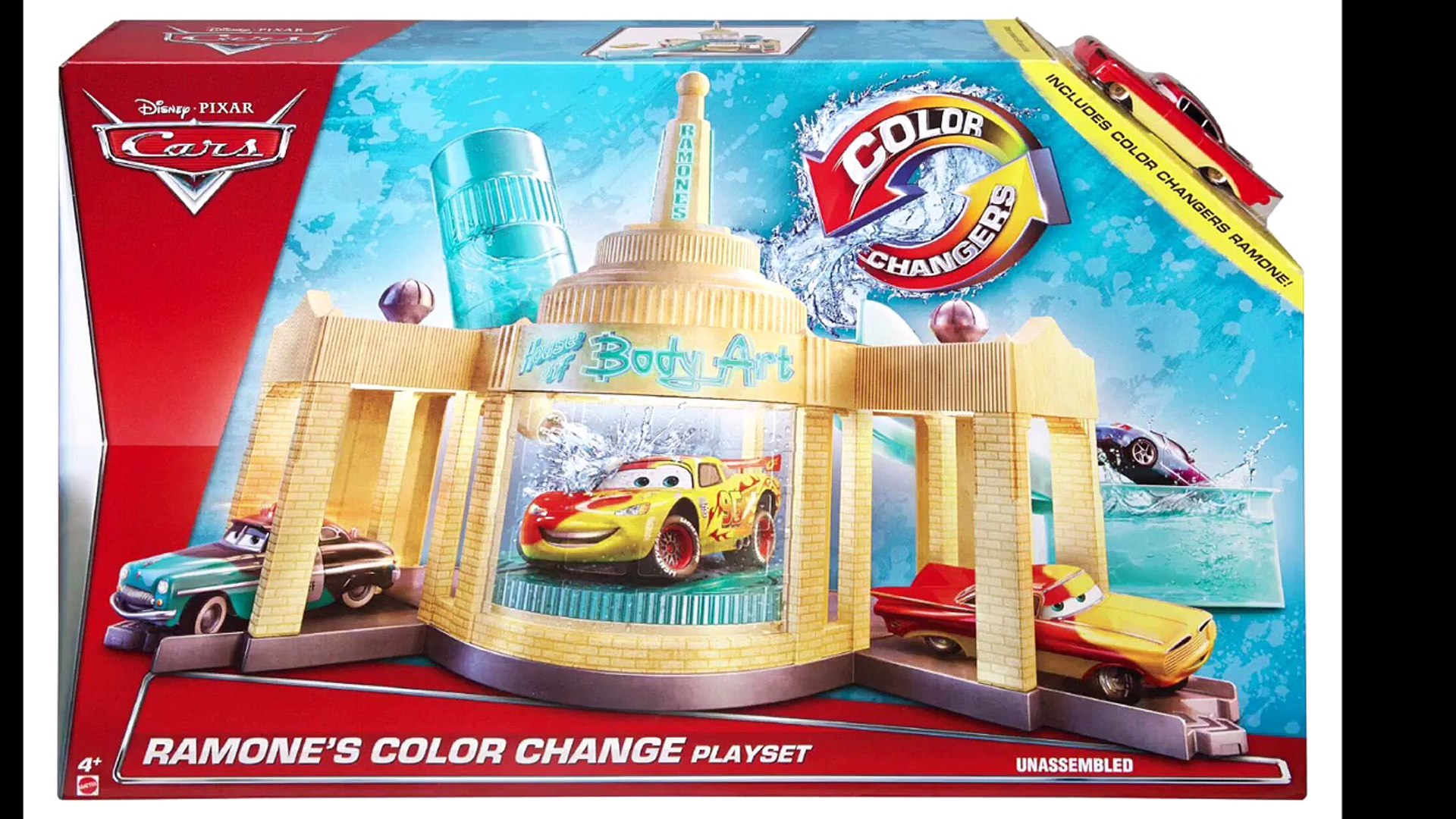 disney cars color changers playset