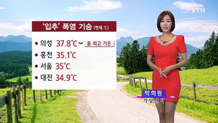 [날씨] 입추 폭염 기승...경북 의성 37.8℃ / YTN (Yes! Top News)