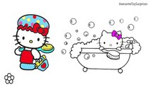 Hello Kitty Bath Time Coloring Page! Fun Coloring Activity for Kids Toddlers & Children!