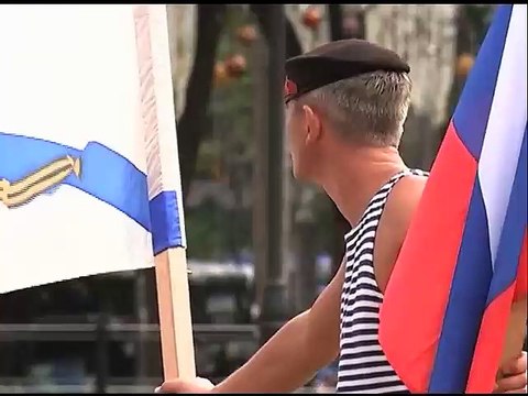 Russian Marines show martial arts skills in Luneta