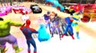 Spiderman Nursery Rhymes Songs with Lightning Mcqueen Cars Marvel and Justice League Superheroes