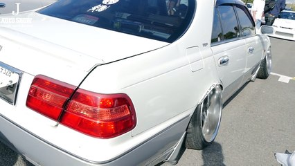 (HD)NISSAN CIMA Y33 VIPCAR modified Y33シーマ・鬼キャン深リムカスタム - スタンスネーション東京2016-y3yuEi3hdy4