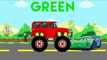 Descargar video: Monster Truck Crushing Disney Cars | Learn Colors with Monster Trucks | Monster Truck Kids Videos