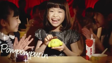 【 マクドナルド CM 】 可愛いハッピーセット！！ サンリオキャラクター「ドラムロール」篇