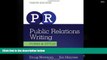 Read  Public Relations Writing: Form   Style (Wadsworth Series in Mass Communication and