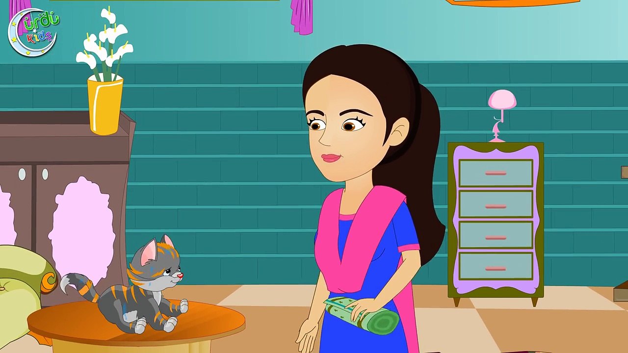 Meri Billi Kali Pili _ میری بلی کالی  پیلا  _ Urdu Nursery Rhyme-DgrKYupL8Ng
