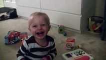 Baby Micah Laughing Hysterically at the Phone