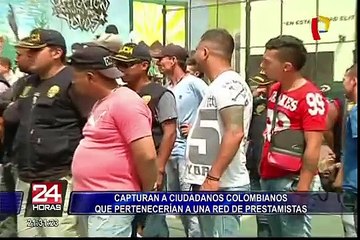 Capturan a colombianos que integrarían red de prestamistas