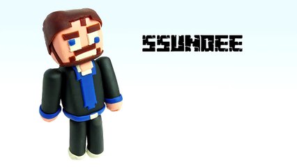 play doh Minecraft Ssundee - how to make with playdough