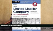 BEST PDF  Your Limited Liability Company: An Operating Manual (Your Limited Liability Company