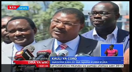 Muungano wa Upinzani CORD wasema watatumia mbinu zozote kuharamisha mabadiliko ya sheria za uchaguzi-RY9VdrDkDBY