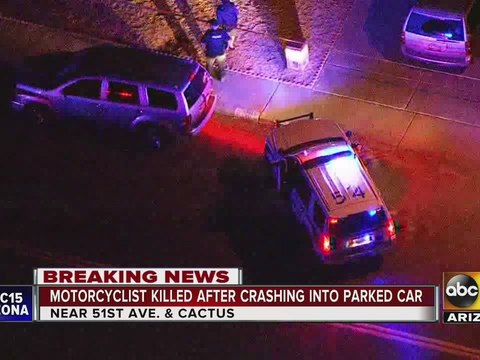 Glendale police: Man dies, woman injured in motorcycle crash