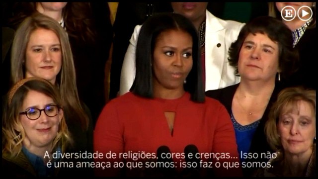 Discurso emocionado no adeus de Michelle Obama