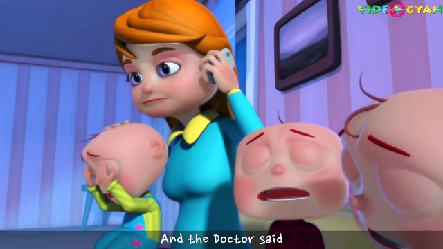 Five Little Babies Jumping On The Bed _ 3d Rhymes by Videogyan 2017 _ Jumping on the bed baby songs-Yj-6hQqaF6I