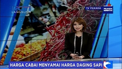 Harga Cabai Setara dengan Harga Daging Sapi