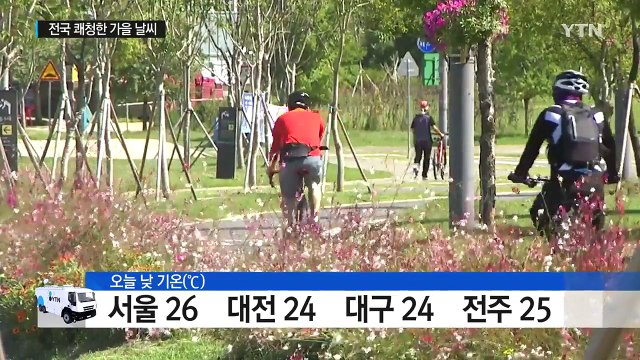 [날씨] 전국 쾌청한 가을 날씨...큰 일교차 조심 / YTN (Yes! Top News)