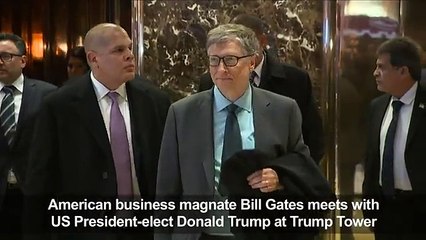 Bill Gates meets with US President-elect Trump