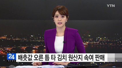 배춧값 오른 틈 타 중국산 김치 국내산으로 판매 / YTN (Yes! Top News)