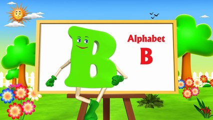 Letter B Song - 3D Animation Learning English Alphabet ABC Songs For children-pt7PxkHtiGY