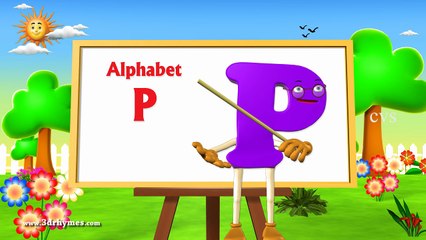 Letter P Song - 3D Animation Learning English Alphabet ABC Songs For children-mYr8o0q4UFY