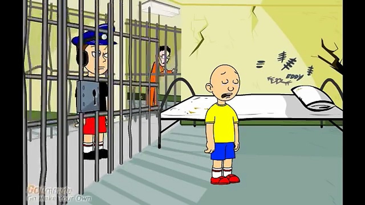 Caillou gets arrested