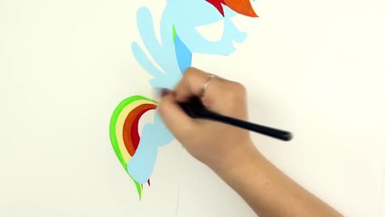 RAINBOW DASH Speed Drawing - My Little Pony Watercolor Painting