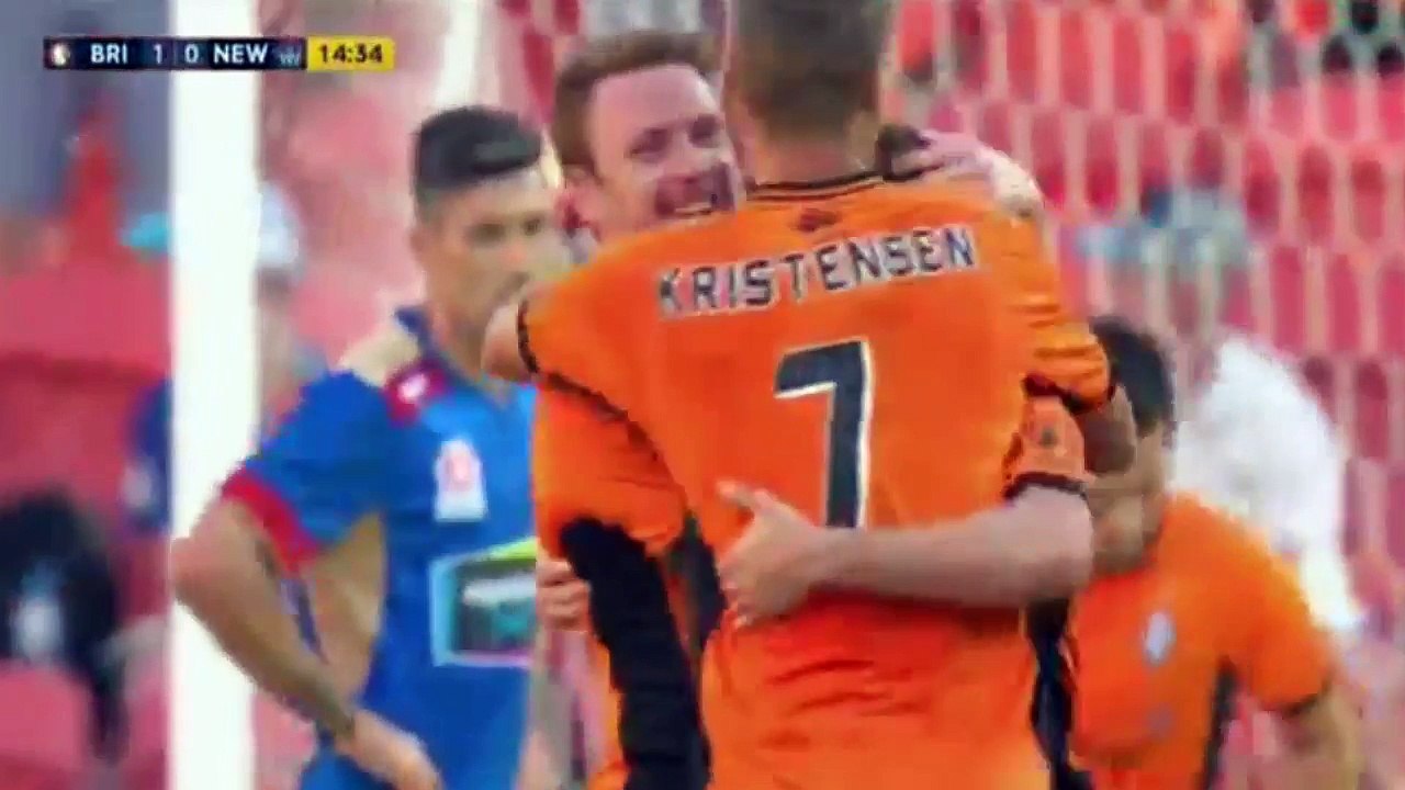 Tommy Oar Fantastic Goal - Brisbane Roar FC vs Newcastle Jets   Australian A-League 07-01-2017 (HD)