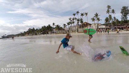 PEOPLE ARE AWESOME 2017 Epic skimboarding session! HD