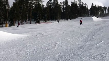 Saut à ski sur un tremplin (Fail)