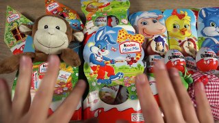 Easter Eggs Kinder Chocolate & Surprise Toy MEGA UNBOXING (Ferrero)