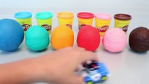 Learn Colors Clay Surprise Eggs Slime Rainbow Colours Play Doh Dots Disney Cars, Shopkins Toys You