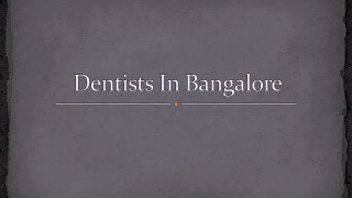 Dentists In Bangalore - Dental Implants