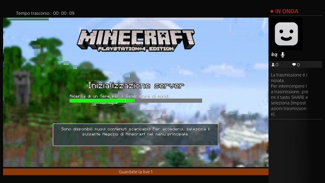 Adesso si inizia minecraft in live (3)