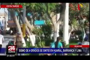 Huacho: así reaccionaron los pobladores ante sismo