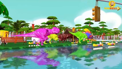 Little Babies Learning Colors W/ Dinosaurs | 3D Dinosaur Colors Songs for Babies | Nursery Rhymes