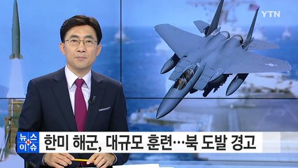 한미 해군, 한반도 해역 전역 대규모 훈련...북 도발 경고 / YTN (Yes! Top News)