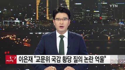 이은재 "교문위 국감 황당 질의 논란 억울" / YTN (Yes! Top News)