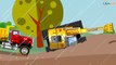The Yellow Tow Truck Accident on the road - Service Vehicles. Little Cars & Trucks Cartoon for kids