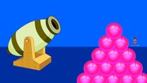 Learn Colors with Toy Air Cannon Balls | Colours to Kids Children Toddlers Baby Learning Videos